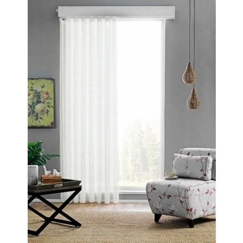 Solid Color Tulle Curtains. The Curtain Can Be Used as Straight, if Desired, Shirred
