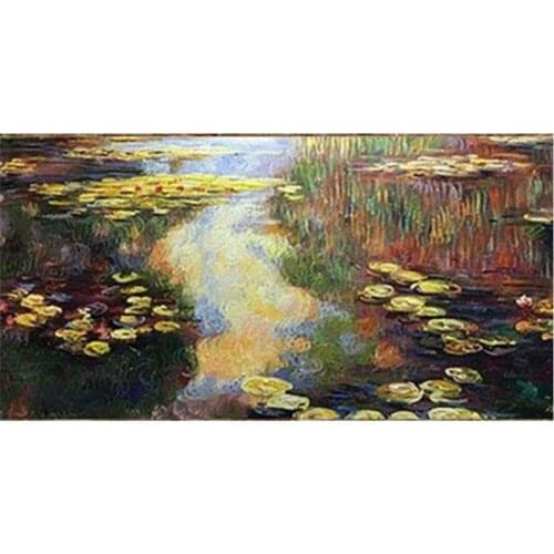 Full Square diamond Mosaic diamond Embroidery,Claude Monet,5d Diy Diamond Painting "Water Lilies"Cross Stitch rhinestones Z305
