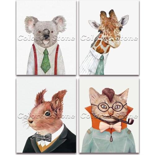 5D Full Square Diamond painting embroidery Cross stitch Animals Koala giraffe squirrel cat 3D DIY Round Drill Drawing mosaic 265