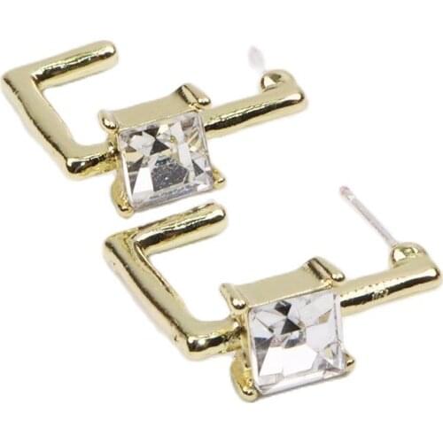 Eruifa 6pcs 20mm Chain Earring Stud Hoop Connctor Gold/Silver Plated Zinc Alloy Jewelry DIY Necklace Bracelet Earrings