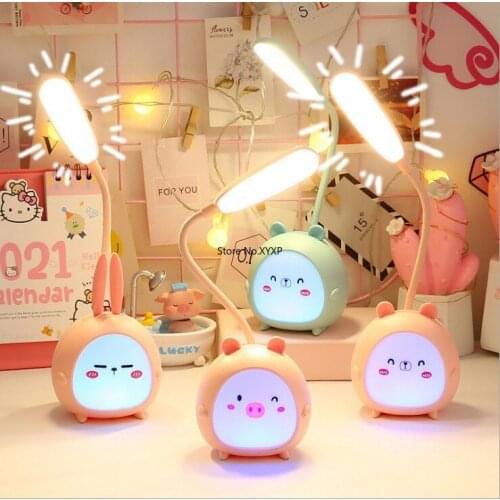 Led Student Cartoon Reading Night Light Folding Bedroom Cute New Desk Lamp Dormitory Eye Protection Deng