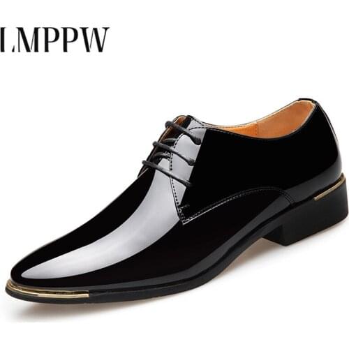 Big Size Men Formal Shoes Genuine Leather Oxford Shoes For Men Dress Shoes Pointed Toe Business Men Casual Shoes Mens Flats 2.5a