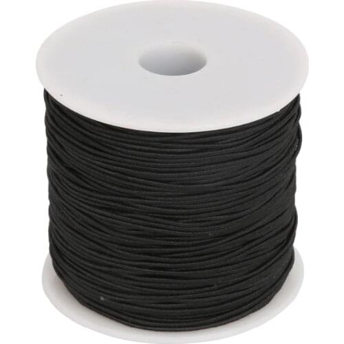 High Stretch Round Elastic Cord Rubber Band For Clothing/Garment Sewing Accessories Width 0.8mm 1mm 1.2mm 1.5mm Black Red Brown