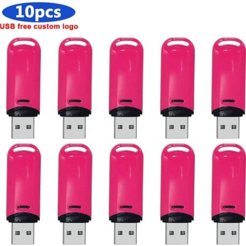 10pcs/lot Usb Flash Drive pen drive 128gb 64gb cle usb stick 32gb 16gb 8gb 4gb U stick 2.0 waterproof pen drive custom logo