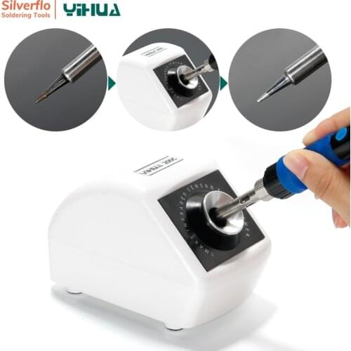 YIHUA 200C 200Q Protect Soldering Iron Tips Cleaning Cleaning Nozzle Tip Copper Wire Auto Cleaner Tool
