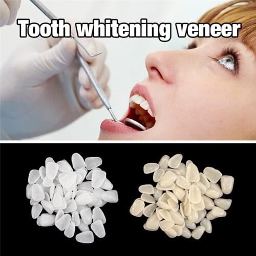 70Pcs/Box Dental Crowns Teeth Whitening Resin Porcelain Materials Temporary Teeth Realistic Oral Care Posterior Molar Crown