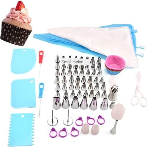 105 Pcs/set Pastry Nozzles/Converter Pastry Bag Confectionery Nozzle Stainless Cream Baking Tools Decorating Tip Sets