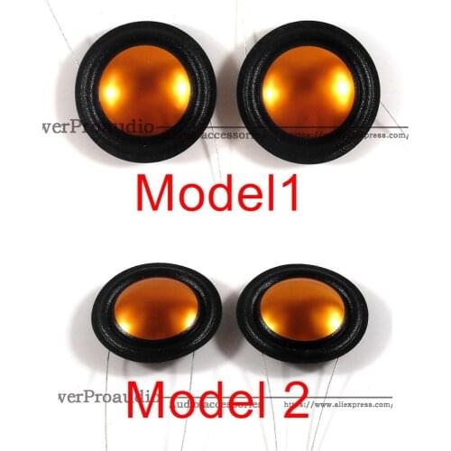 2pcs 20.4mm silk+Gold color aluminium Dome diaphragm Tweeters Voice coil (2kinds available)