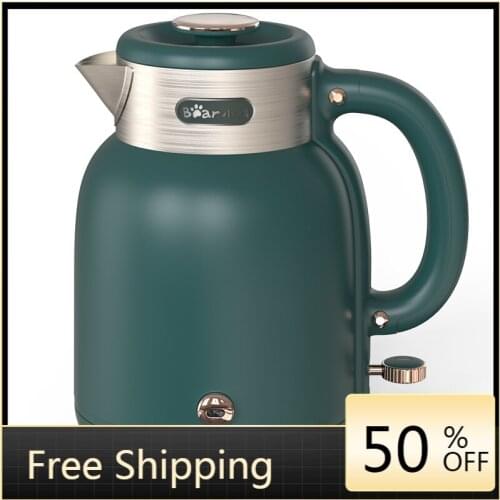 Electric Tea Kettle Coffee Pot Hot Water Electric Kettle Green Samovar Teapot Stainless Steel Hervidor De Agua Tourist Kettle