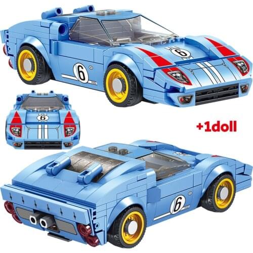 High-tech City Creator Speed Racer Supercar Racing Sports Car Building Blocks Vehicle Model Bricks Educational Toys for Children