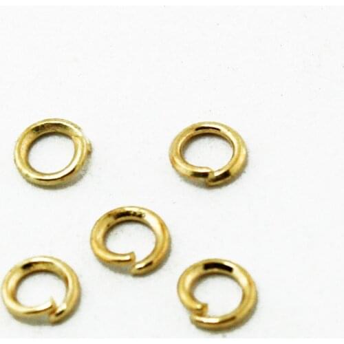 Hot Fashion Approx 1100pcs/lot Metal Open Jump Rings KC Gold 0.5*3mm Single Loops Jump Rings Jewelry Findings For DIY