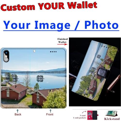 Galaxy A03S Custom picture Leather Flip Wallet Phone Purse For Samsung A03S Cover Case Shockproof PERSONALIZED PHOTO WALLET
