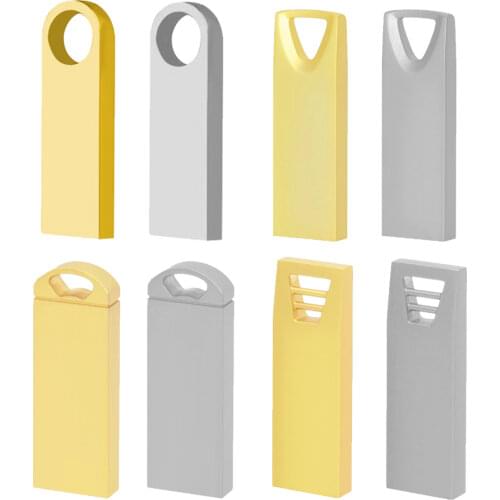 Metal USB Flash Drive 4gb 8gb 16gb 128gb flash disk New arrival Pen drive 32gb 64gb USB 2.0 Flash USB Disk memory stick for gift