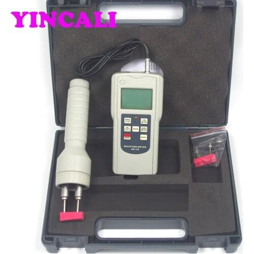 Multifunctional Wood Moisture Meter Tester AM-128PS Measures the Moisture Content of Wooden Articles, Wood Fiber Materials ETC