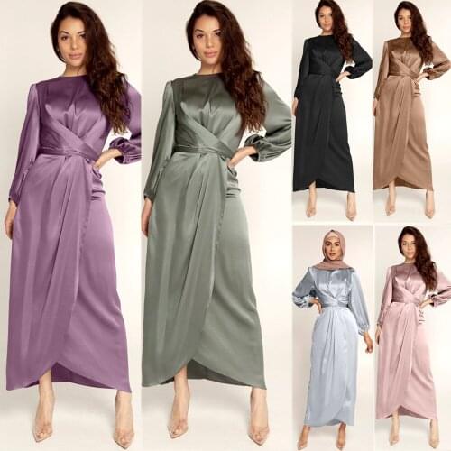 Muslim Fashion Ramadan Kaftan Dubai Abaya Turkey Muslim Women Dress Islam Caftan Marocain Dresses Eid Robe Islamic Evening Dress