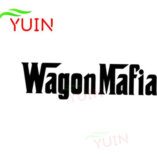 WAGON MAFIA Car Sticker Fashion Cool Hard Man Style Cars Accessory Body Decoration Decals High Quality Sunscreen Exquisite Decal
