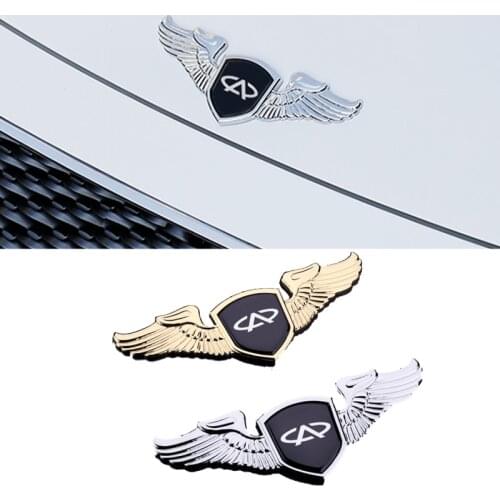 Alloy Car Hood Emblem Sticker Decoration for Chery Fulwin Arrizo QQ Tiggo 5 T11 A1 A3 A5 Amulet M11 fora Auto Front Cover Decal