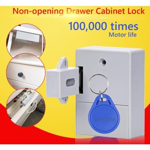 New-Invisible Smart Fingerprint Lock Anti-theft Electronic File Storage Sensor Cabinet Keyless for Furniture Drawer Home Office