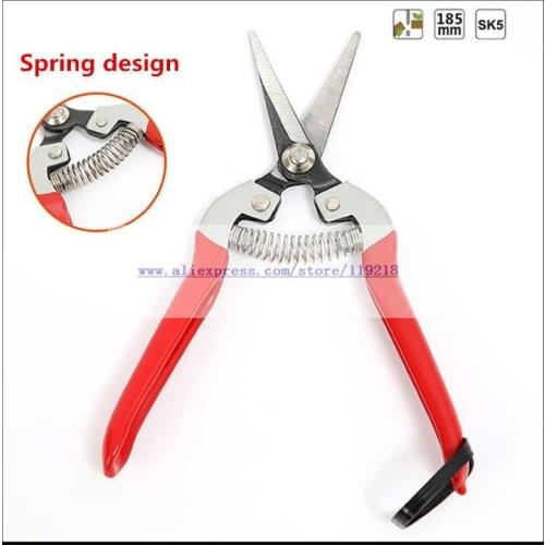 Pruning Shear Garden Tools Labor saving High Carbon Steel scissors Gardening Plant Sharp Branch Pruners Protection hand durable
