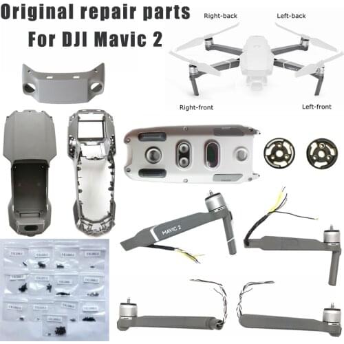 Original Arms Body Shell Front Middle Frame Bottom Shell Upper Cover RC Drone Replacement Repair Parts for DJI Mavic 2 Pro Zoom