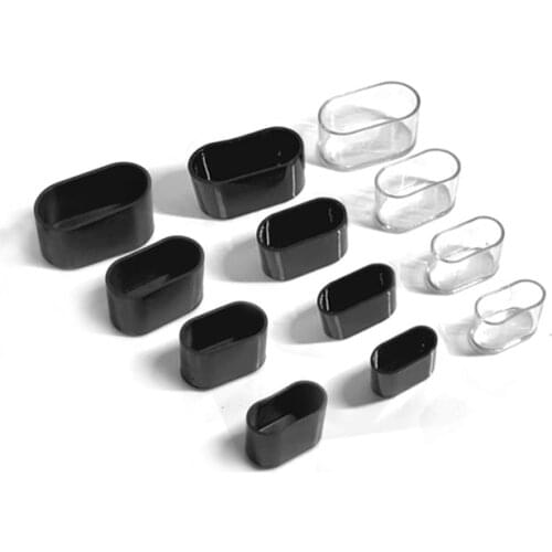 4PCs Oval Chair Leg Pads Furniture Table Covers Non-Slip Furniture Leveling Feet Chair Leg Caps Rubber Feet Protector