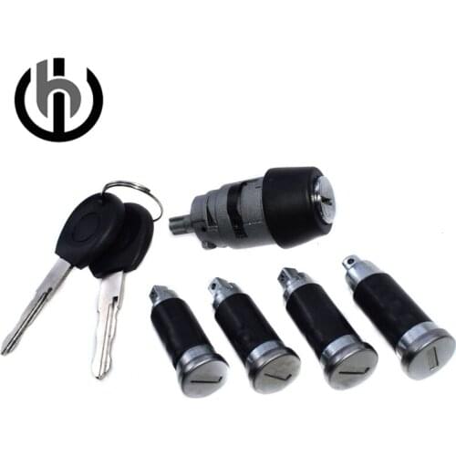 701837205 Set Ignition Starter Switch Lock Barrel with Keys For VW T4 Transporter Caravelle 1990-2003