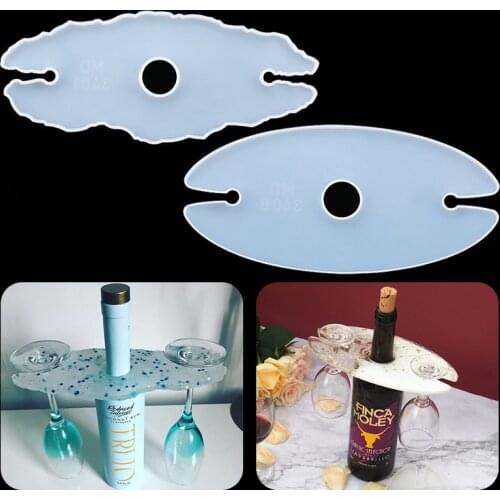Epoxy Resin Mold Silicone Tray Wine Glass Rack Mold Glass Holder Handmade Jewelry making Resin Art Supplies DIY Home Decoration