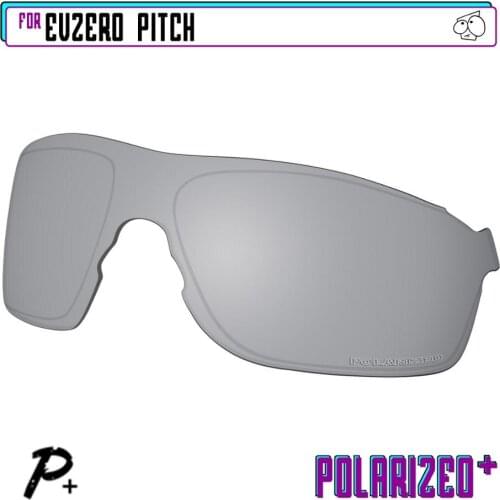EZReplace Polarized Replacement Lenses for - Oakley EVZero Pitch Sunglasses - Silver P Plus