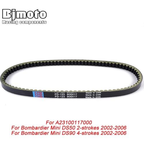 A23100117000 Motorcycle Drive Belt For Bombardier Mini DS50 2-Strokes DS90 4-Strokes 2002 2003 2004 2005 2006