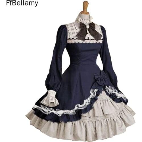 Haute couture。 Outfits Clhaute couture。assic Lolita Dress Cosplay Long Sleeve Knee Length Costumes Product Details