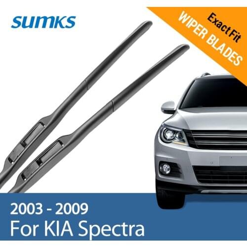 SUMKS Wiper Blades for KIA Spectra Fit hook Arms 2003 2004 2005 2006 2007 2008 2009