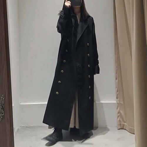 XIZOU Women's Black Raincoats