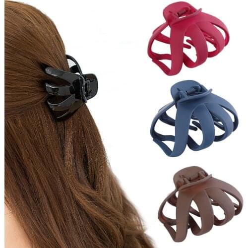 Haimeikang Large Size Hair Clamp Claw Fashion Hair Plastic Hair Clips Women Hair Claws Octopus Shape New Design Hair Accessories