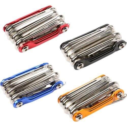 11 In 1 Multifunctional Bicycle Maintenance Tool Mountain Road Bike Repair Tool Aluminum Alloy Chain Cutter Cycling Repair Kit