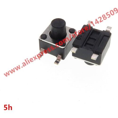 200PCS/LOT 4.5x4.5X5mm Panel PCB Momentary Tactile Tact Mini Push Button Switch SMT 4pin