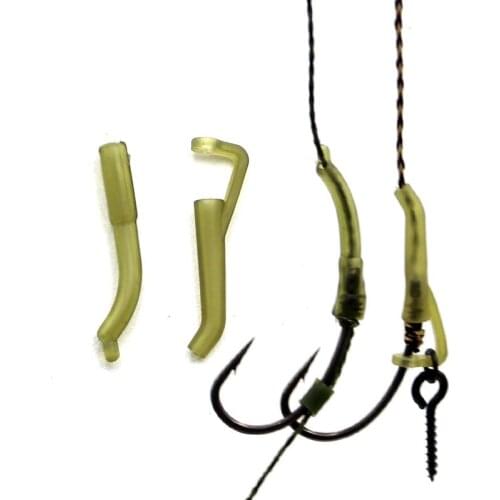 30PCS Carp Fishing Tackle D Rig Aligners Helicopter Hair Rig Fishing Accessories Carp Rigging Swivels For Carp Hook Connector