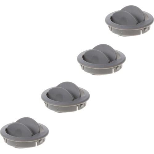 4x Mini RV ATV Trailer Camper ABS Plastic Round A/C Vent Air Outlet for Universal