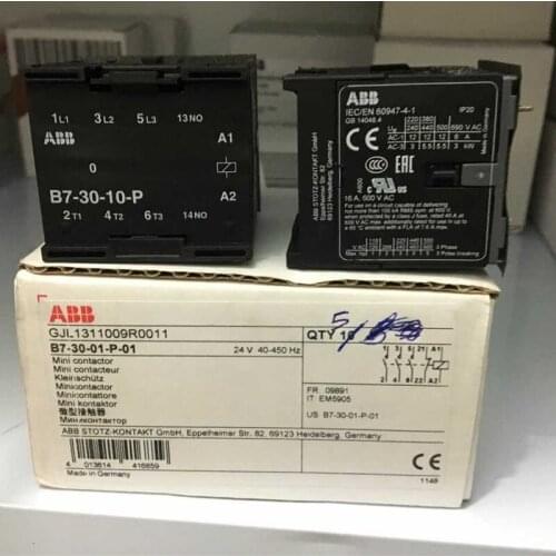 ABB B7 3-pole mini contactors – with soldering pins AC operated B7-30-10-P B7-30-01-P