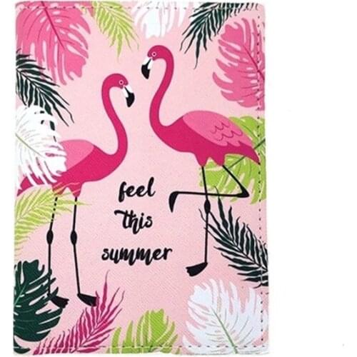 Children Bird Pattern Leather Passport Cover Wallet Women Travel Passport Holder with ID Card Case for Kids