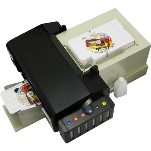 For epson dvd printer for dvd cd printing for epson l800 inkjet pvc printer for video card printing with 51pcs CD/PVC Tray