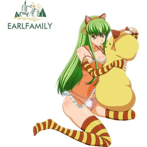 EARLFAMILY 13cm x 10.3cm for Code Geass C C Car Stickers Creative Personality Decals Creative Vehicle Skateboard Decor Car Label