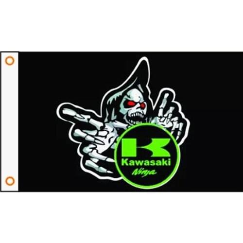 KAWASAKI Motorcycle flag for decortion 60x90cm/90x150cm/120x180cm/150x240cm