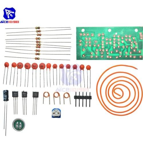 Diymore FM Radio 80MHz-103MHz High Frequency Wireless Microphone Transceiver Module DIY Kits Education Learning Kit