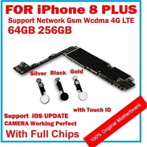 Good Working for iPhone 8 Plus motherboard original unlocke For iphone 8 5.5inch Logic Board for iphone 8P Mainboard iOS update