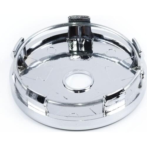 NO Badge Wheel Hub Covers No Logo Set Parts Kit 60mm Silver Trucks Vehicle Center