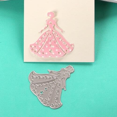 DUOFEN METAL CUTTING DIES 040009 bride wedding stencil for DIY papercraft projects Scrapbook Paper Album greeting cards