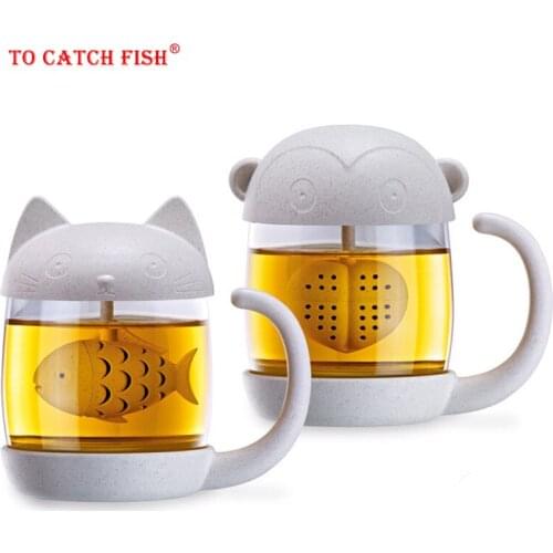 Cute Cat Style Ceramic Mug,mugs With Filter Coffee Tea Drinkware Cup Outdoor Travel Wholesale Cooking Kitchen Gadgets Accees