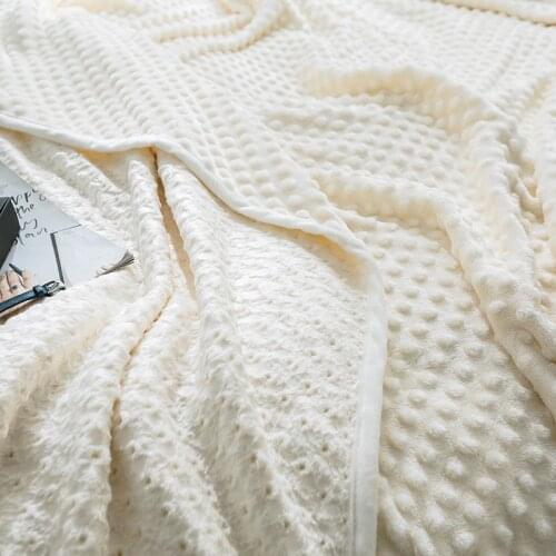 Soft Skin-friendly Particles Design Throw Blanket Multifunctional Home Office Nap Blanket Travel Camping Coldproof Shawl Blanket
