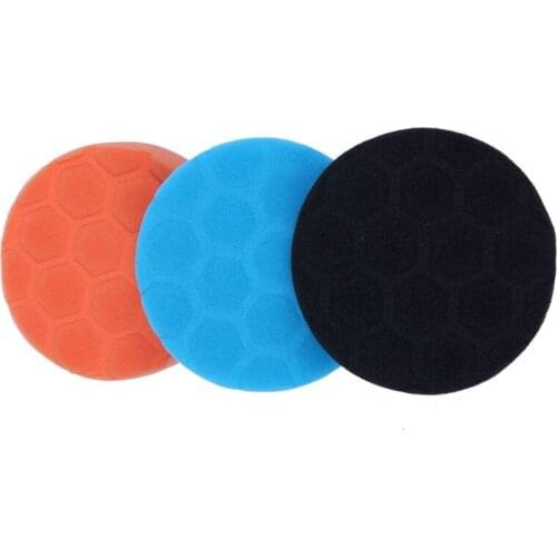 3x Hex-Logic Buff Buffering Polishing Pad kit For Auto Car Polisher 4 inch