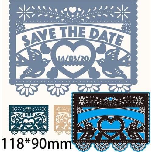 118*90 mm Easter Creative Card New Metal Cutting Dies Scrapbook Decoration Template Embossing DIY Paper Card Craft